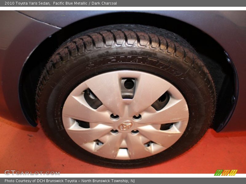 Pacific Blue Metallic / Dark Charcoal 2010 Toyota Yaris Sedan