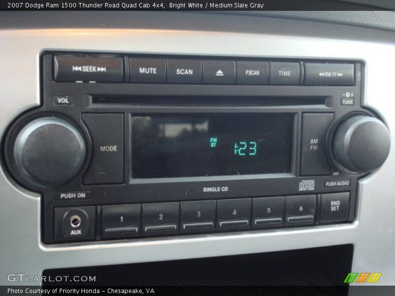 Bright White / Medium Slate Gray 2007 Dodge Ram 1500 Thunder Road Quad Cab 4x4