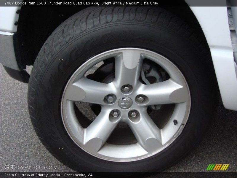 Bright White / Medium Slate Gray 2007 Dodge Ram 1500 Thunder Road Quad Cab 4x4