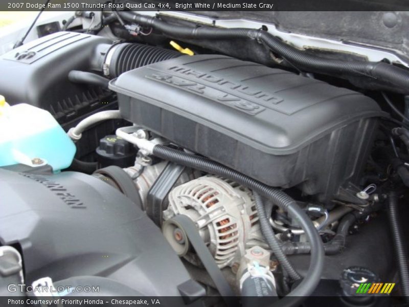 Bright White / Medium Slate Gray 2007 Dodge Ram 1500 Thunder Road Quad Cab 4x4