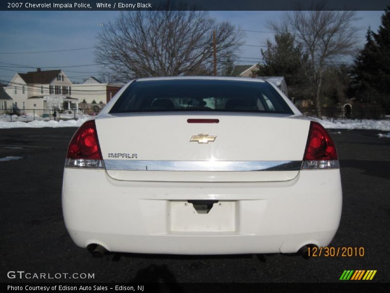 White / Ebony Black 2007 Chevrolet Impala Police