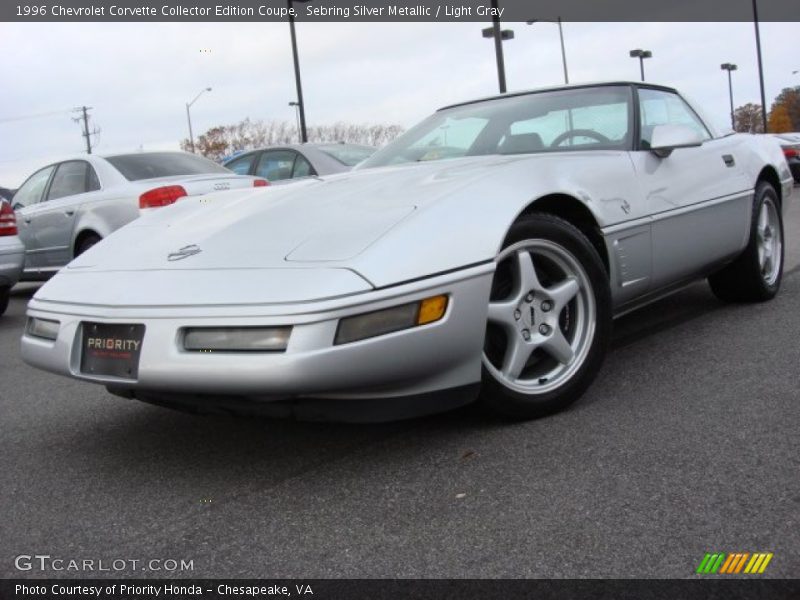Sebring Silver Metallic / Light Gray 1996 Chevrolet Corvette Collector Edition Coupe