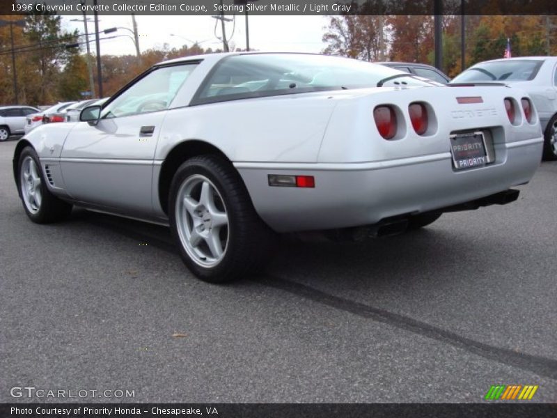 Sebring Silver Metallic / Light Gray 1996 Chevrolet Corvette Collector Edition Coupe