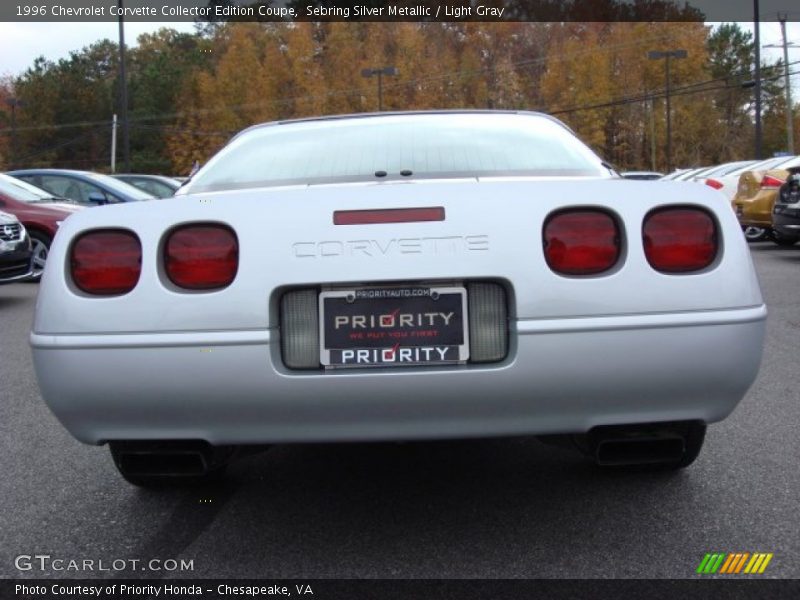 Sebring Silver Metallic / Light Gray 1996 Chevrolet Corvette Collector Edition Coupe