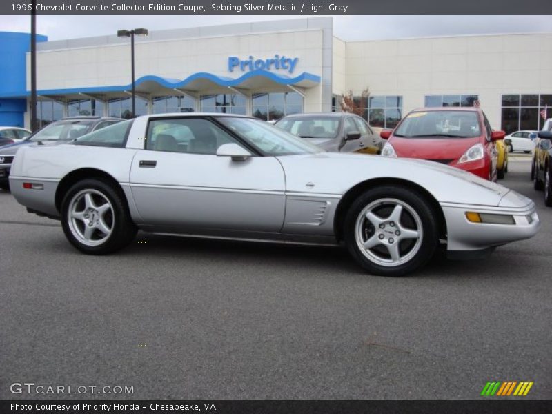 Sebring Silver Metallic / Light Gray 1996 Chevrolet Corvette Collector Edition Coupe