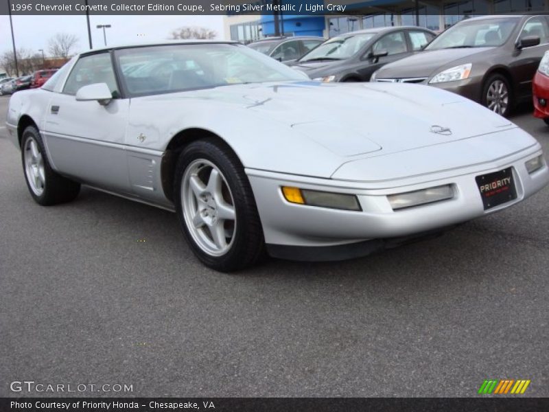 Sebring Silver Metallic / Light Gray 1996 Chevrolet Corvette Collector Edition Coupe