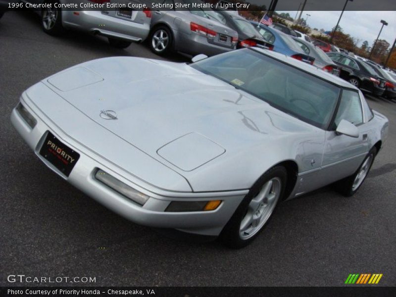 Sebring Silver Metallic / Light Gray 1996 Chevrolet Corvette Collector Edition Coupe