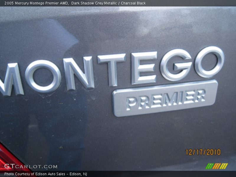 Dark Shadow Grey Metallic / Charcoal Black 2005 Mercury Montego Premier AWD