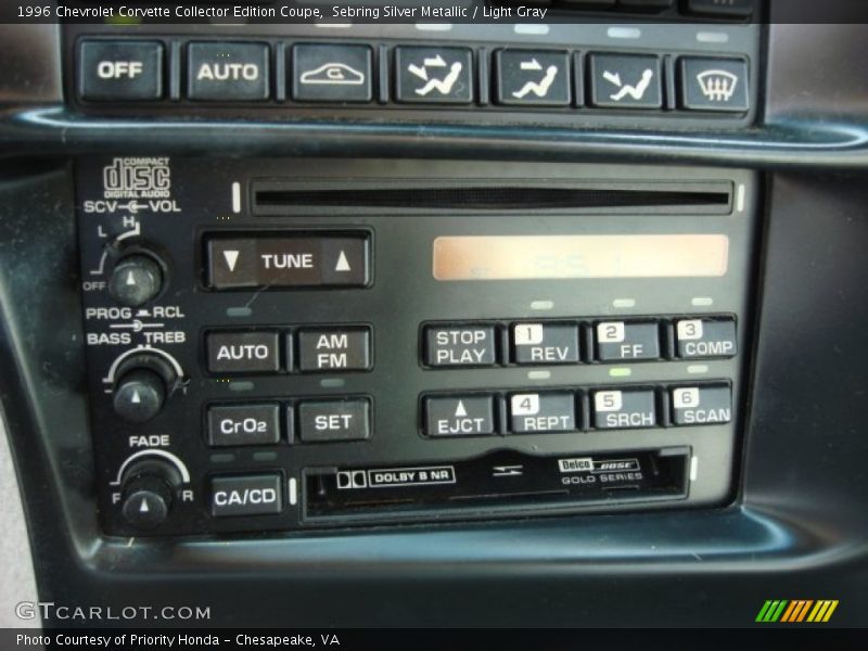 Audio System of 1996 Corvette Collector Edition Coupe