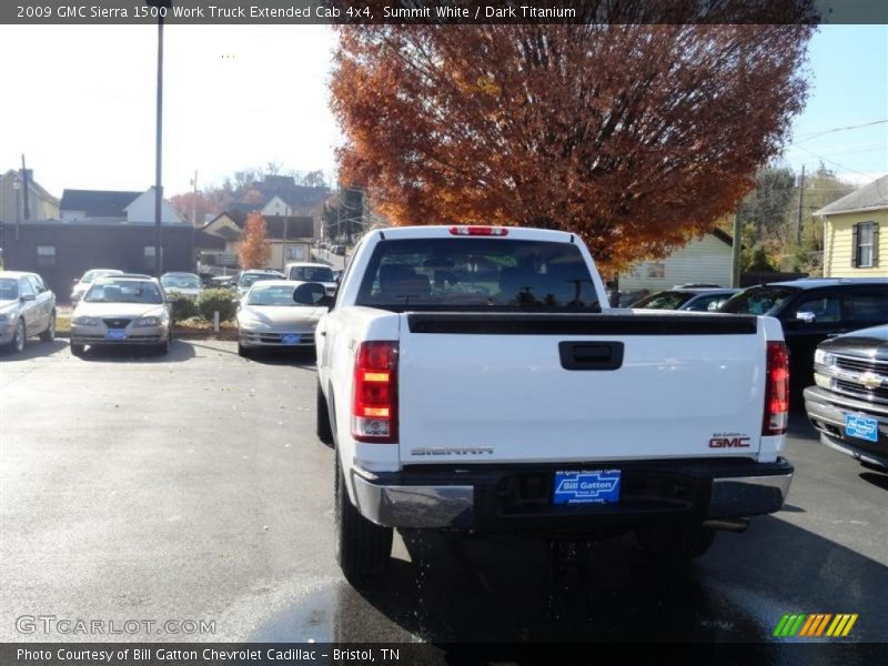 Summit White / Dark Titanium 2009 GMC Sierra 1500 Work Truck Extended Cab 4x4