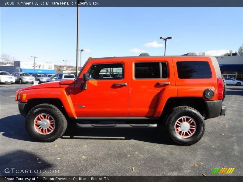 Solar Flare Metallic / Ebony Black 2008 Hummer H3