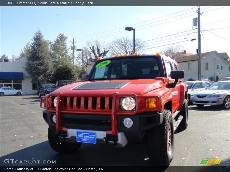 Solar Flare Metallic / Ebony Black 2008 Hummer H3