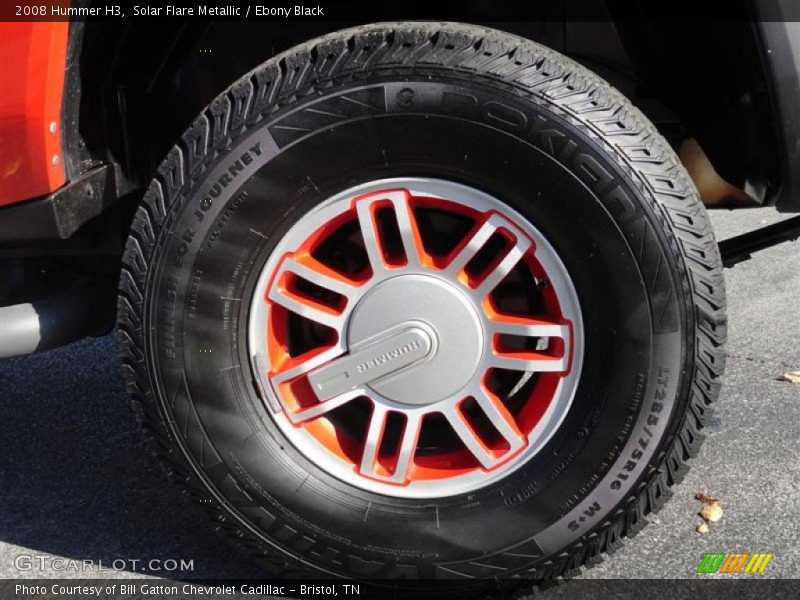 Solar Flare Metallic / Ebony Black 2008 Hummer H3