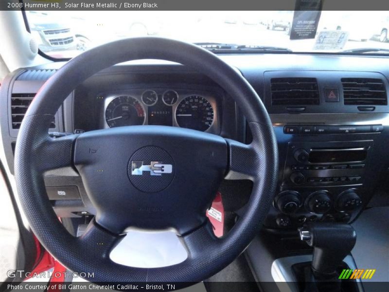 Solar Flare Metallic / Ebony Black 2008 Hummer H3