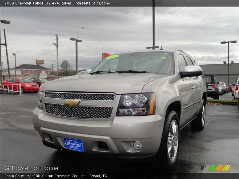 Silver Birch Metallic / Ebony 2009 Chevrolet Tahoe LTZ 4x4