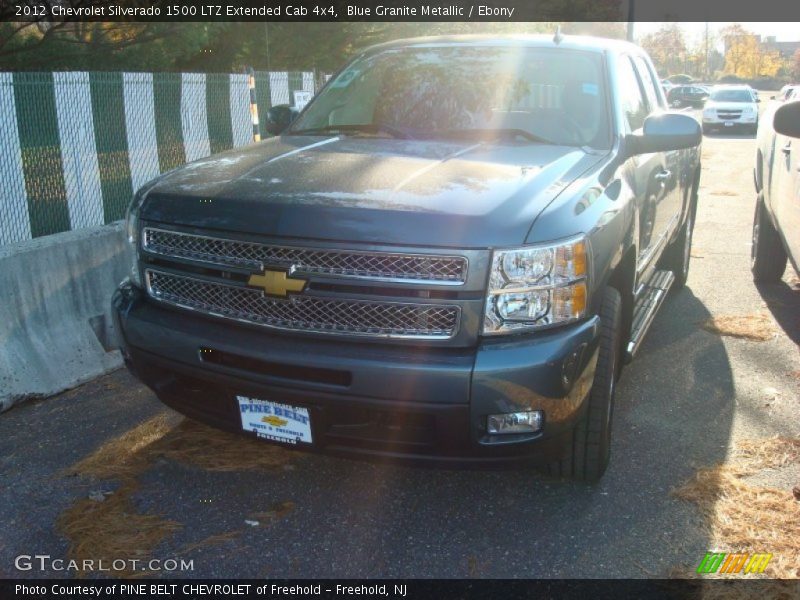 Blue Granite Metallic / Ebony 2012 Chevrolet Silverado 1500 LTZ Extended Cab 4x4