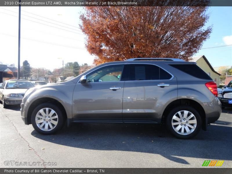 Mocha Steel Metallic / Jet Black/Brownstone 2010 Chevrolet Equinox LTZ AWD