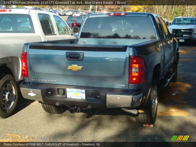 Blue Granite Metallic / Ebony 2012 Chevrolet Silverado 1500 LTZ Extended Cab 4x4