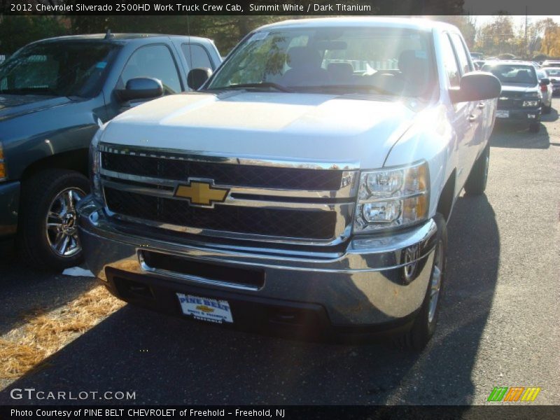 Summit White / Dark Titanium 2012 Chevrolet Silverado 2500HD Work Truck Crew Cab