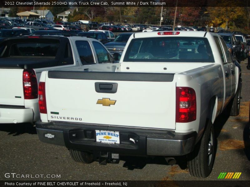 Summit White / Dark Titanium 2012 Chevrolet Silverado 2500HD Work Truck Crew Cab