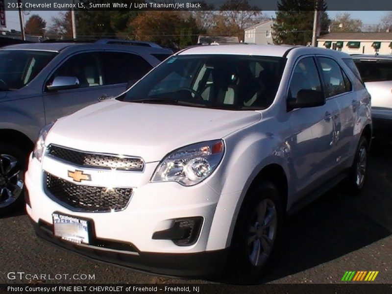 Summit White / Light Titanium/Jet Black 2012 Chevrolet Equinox LS