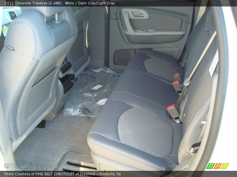 White / Dark Gray/Light Gray 2012 Chevrolet Traverse LS AWD