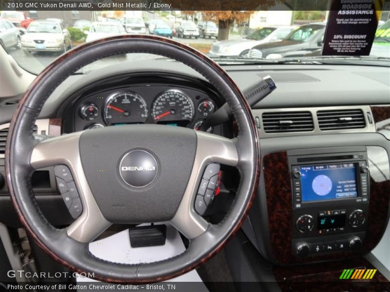 Gold Mist Metallic / Ebony 2010 GMC Yukon Denali AWD
