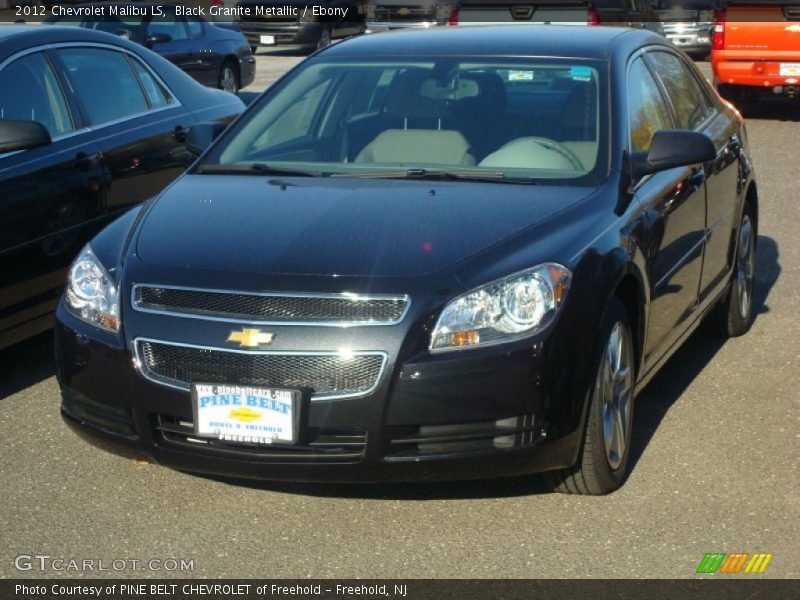 Black Granite Metallic / Ebony 2012 Chevrolet Malibu LS