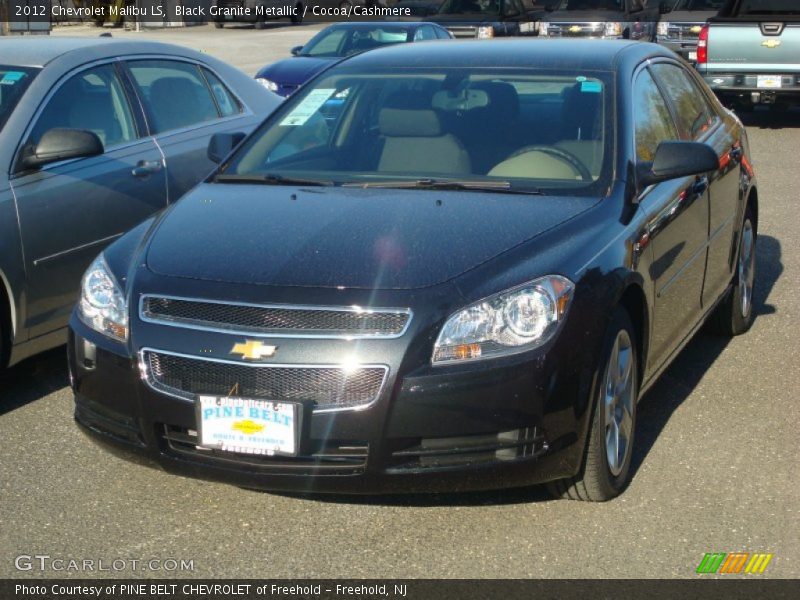 Black Granite Metallic / Cocoa/Cashmere 2012 Chevrolet Malibu LS