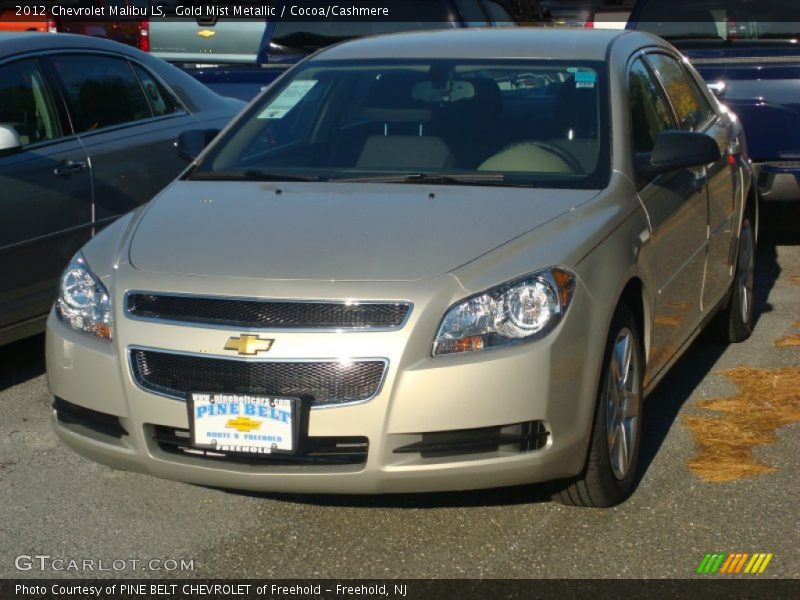 Gold Mist Metallic / Cocoa/Cashmere 2012 Chevrolet Malibu LS