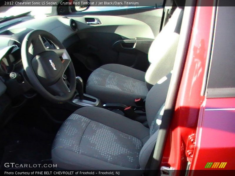Crystal Red Tintcoat / Jet Black/Dark Titanium 2012 Chevrolet Sonic LS Sedan