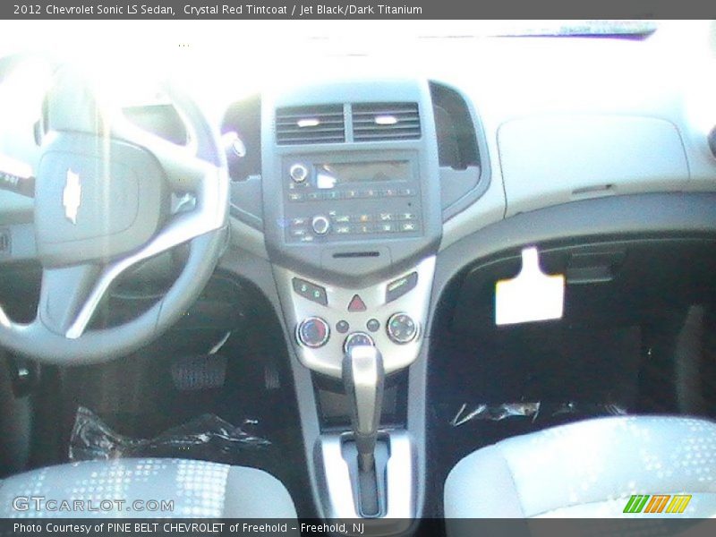 Crystal Red Tintcoat / Jet Black/Dark Titanium 2012 Chevrolet Sonic LS Sedan