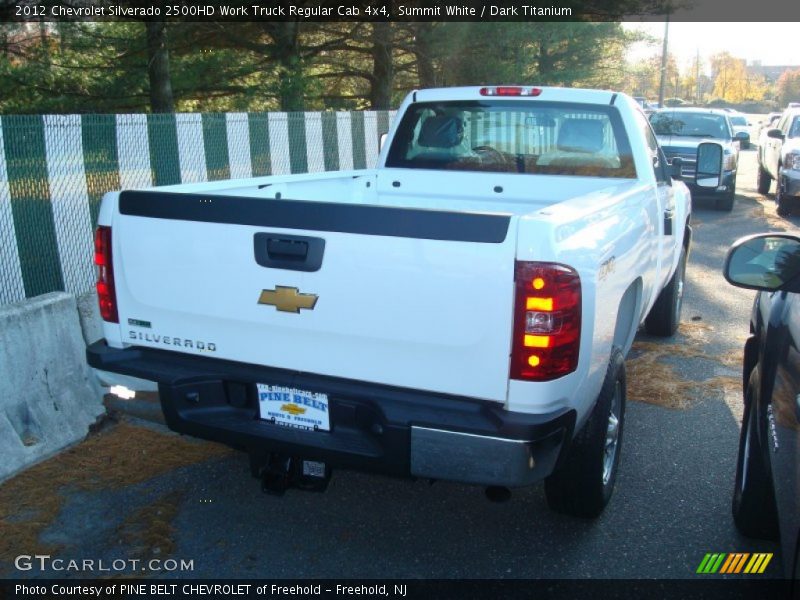 Summit White / Dark Titanium 2012 Chevrolet Silverado 2500HD Work Truck Regular Cab 4x4