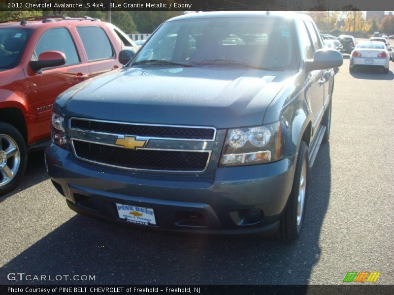 Blue Granite Metallic / Ebony 2012 Chevrolet Avalanche LS 4x4