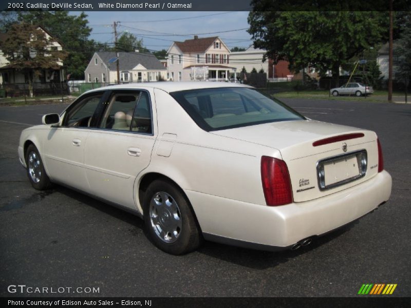 White Diamond Pearl / Oatmeal 2002 Cadillac DeVille Sedan