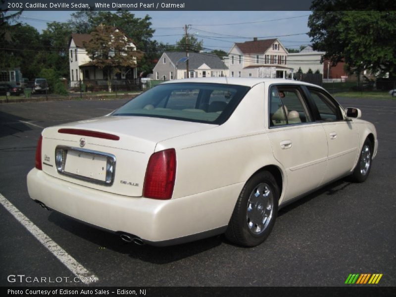 White Diamond Pearl / Oatmeal 2002 Cadillac DeVille Sedan