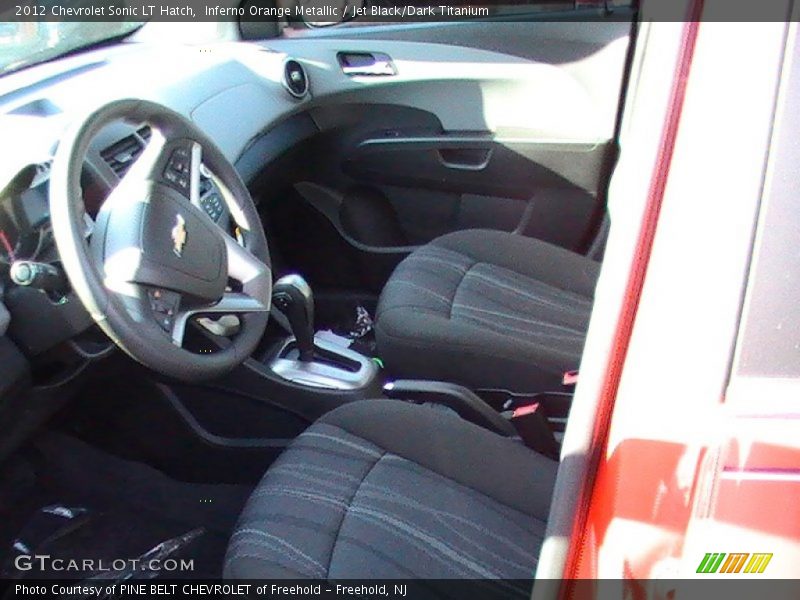 Inferno Orange Metallic / Jet Black/Dark Titanium 2012 Chevrolet Sonic LT Hatch