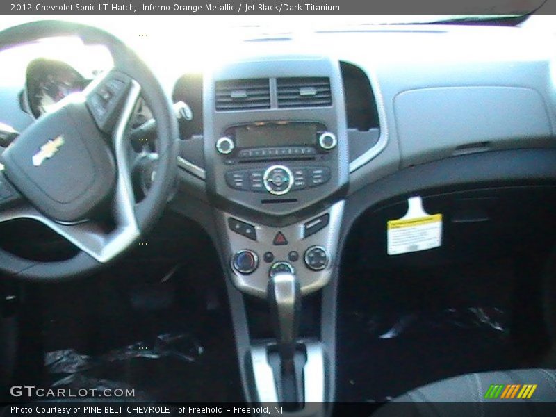 Inferno Orange Metallic / Jet Black/Dark Titanium 2012 Chevrolet Sonic LT Hatch