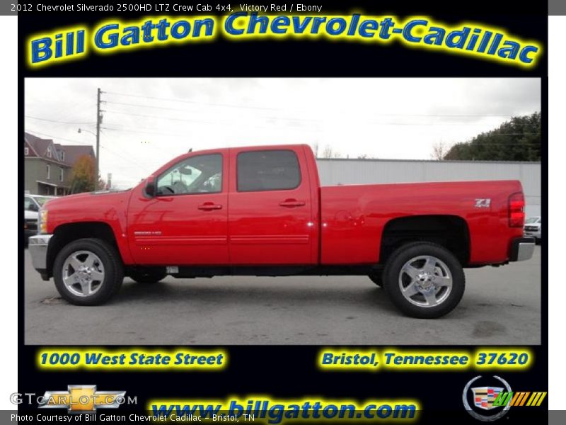 Victory Red / Ebony 2012 Chevrolet Silverado 2500HD LTZ Crew Cab 4x4