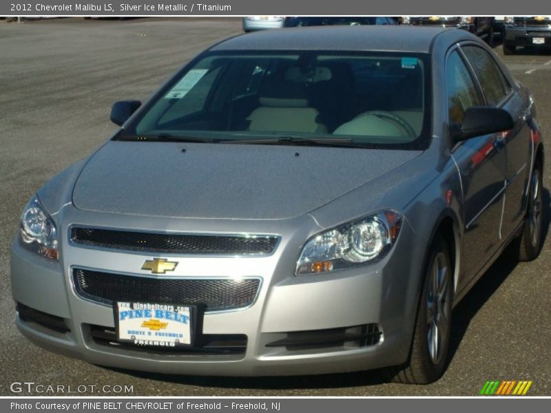 Silver Ice Metallic / Titanium 2012 Chevrolet Malibu LS