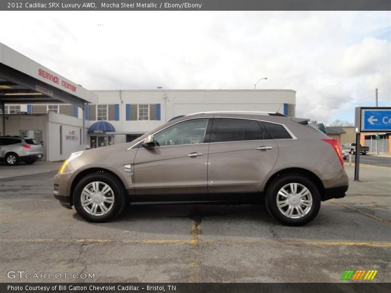 Mocha Steel Metallic / Ebony/Ebony 2012 Cadillac SRX Luxury AWD