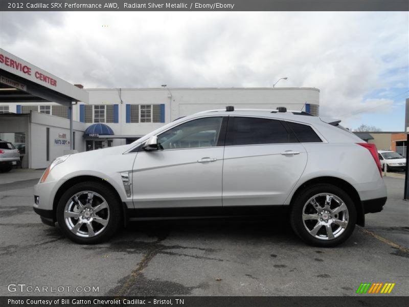 Radiant Silver Metallic / Ebony/Ebony 2012 Cadillac SRX Performance AWD