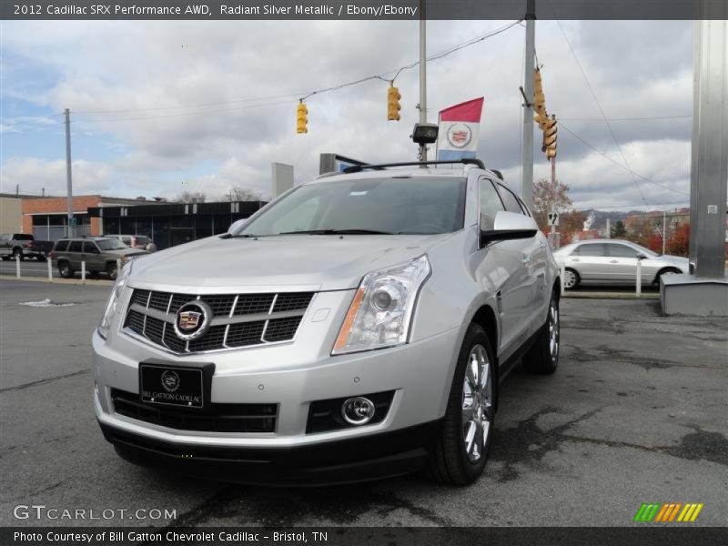 Radiant Silver Metallic / Ebony/Ebony 2012 Cadillac SRX Performance AWD