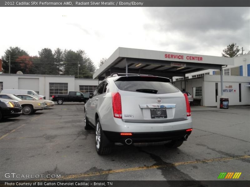 Radiant Silver Metallic / Ebony/Ebony 2012 Cadillac SRX Performance AWD