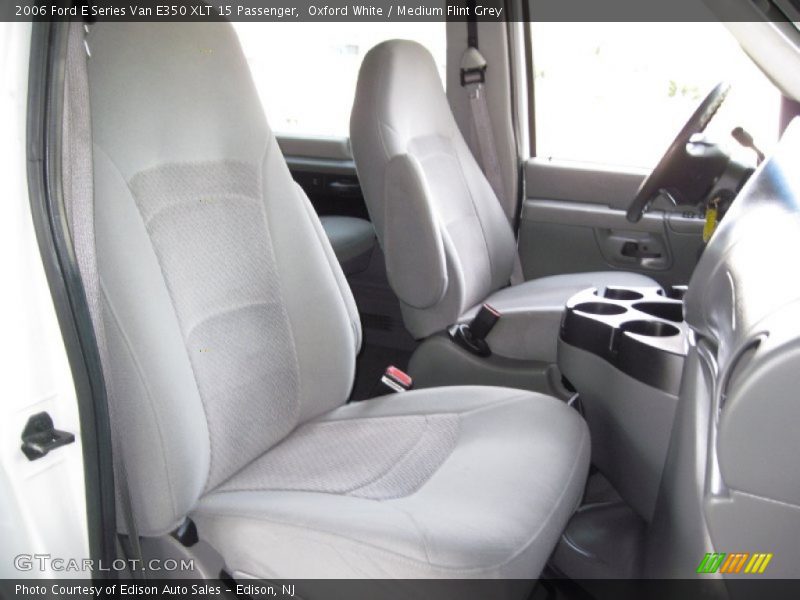 Oxford White / Medium Flint Grey 2006 Ford E Series Van E350 XLT 15 Passenger