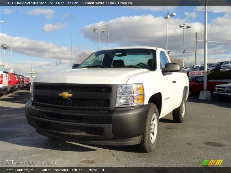 Summit White / Dark Titanium 2011 Chevrolet Silverado 1500 Regular Cab