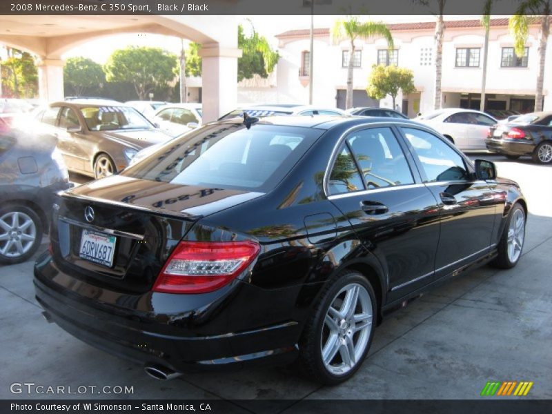 Black / Black 2008 Mercedes-Benz C 350 Sport