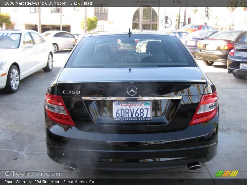 Black / Black 2008 Mercedes-Benz C 350 Sport