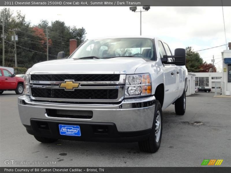 Summit White / Dark Titanium 2011 Chevrolet Silverado 2500HD Crew Cab 4x4