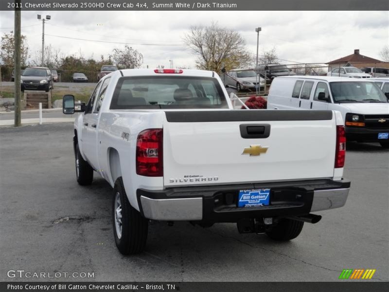 Summit White / Dark Titanium 2011 Chevrolet Silverado 2500HD Crew Cab 4x4